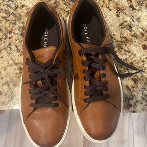 Cole Haan Men's Tan Leather Sneakers